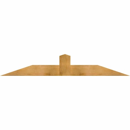Ekena Millwork Portland Rough Sawn Timber Gable Bracket, Western Red Cedar, 72"W x 12"H x 4"D x 6"F, 4/12 Pitch GBW072X12X0406POR00RWR